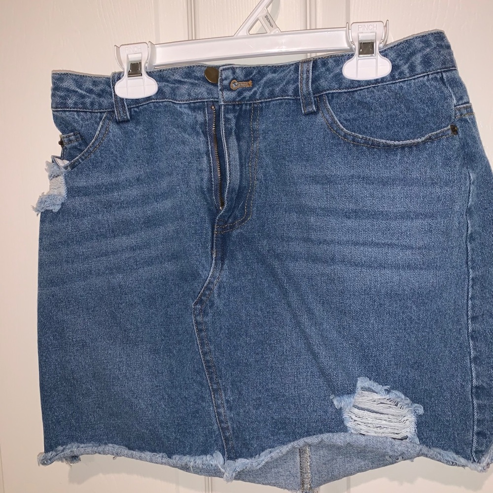 Dark Denim Jean Skirt